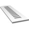 Ekena Millwork Arch Top Surface Mount PVC Gable Vent: Non-Functional, w/ 3-1/2"W x 1"P Standard Frame, 12"W x 38"H GVPAR12X3801SN - alternate 3